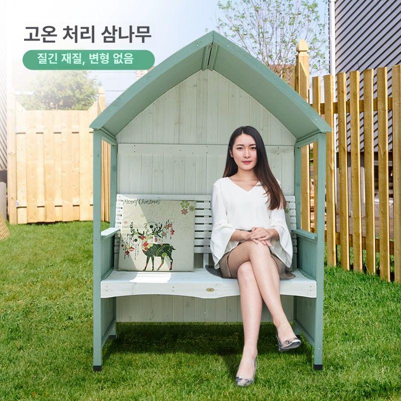 미니 조립식 목조 수납장 통나무 쉼터 오두막 방갈로 A형 1205x760x1700mm - 상세 이미지 3
