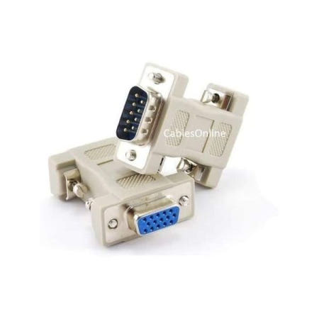 CABLESONLINE.COM ATLANTIC COMPUTERTECH [해외]케이블온라인 DB9 남성부터 HD15 VGA 여성 멀티싱크 비디오 어댑터 (AD-V02)