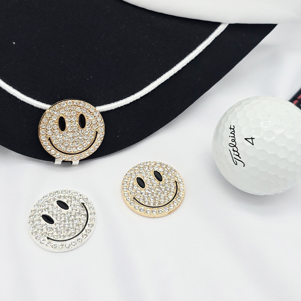 큐빅 스마일 골프 볼마커 자석 골프 볼마크 이미지 2