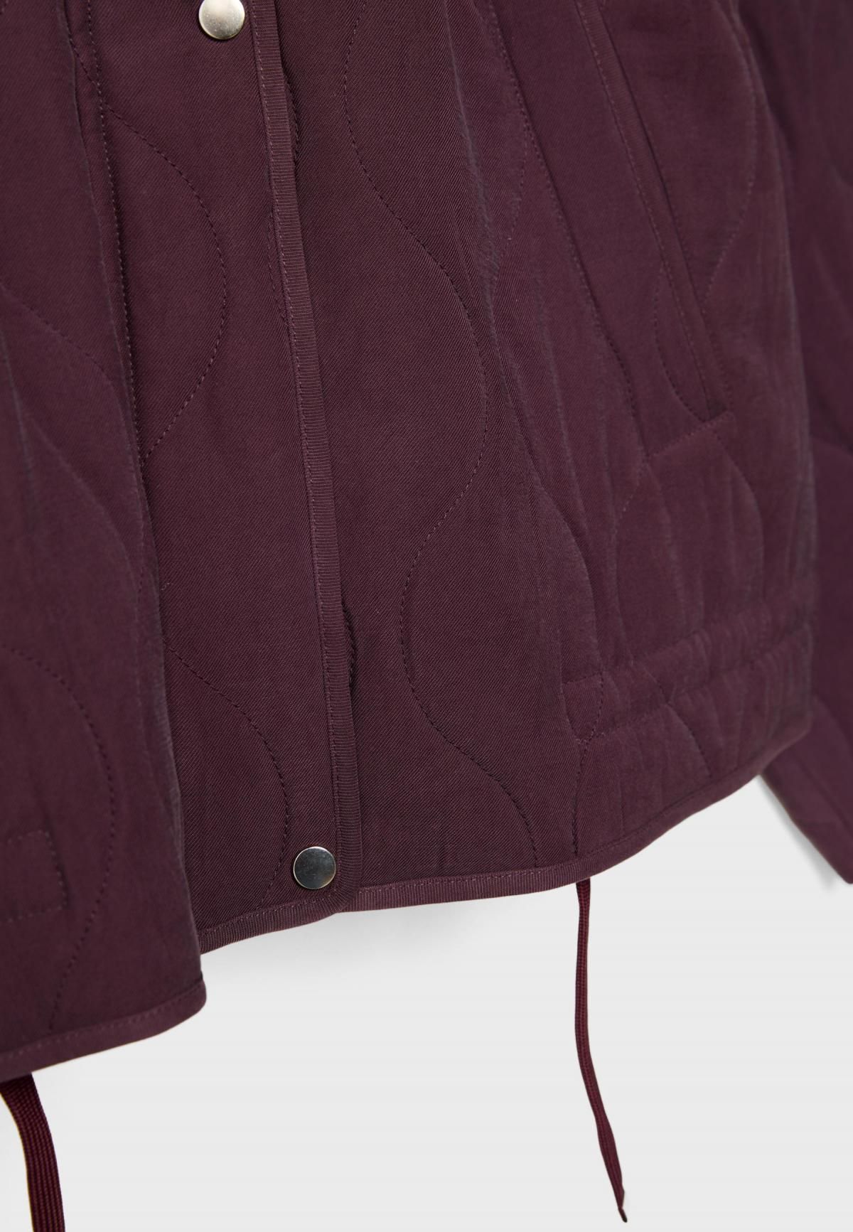 스트라디바리우스 테크니컬 하이넥 버건디 패딩 자켓 1726/369 BURGUNDY - 상세 이미지 3