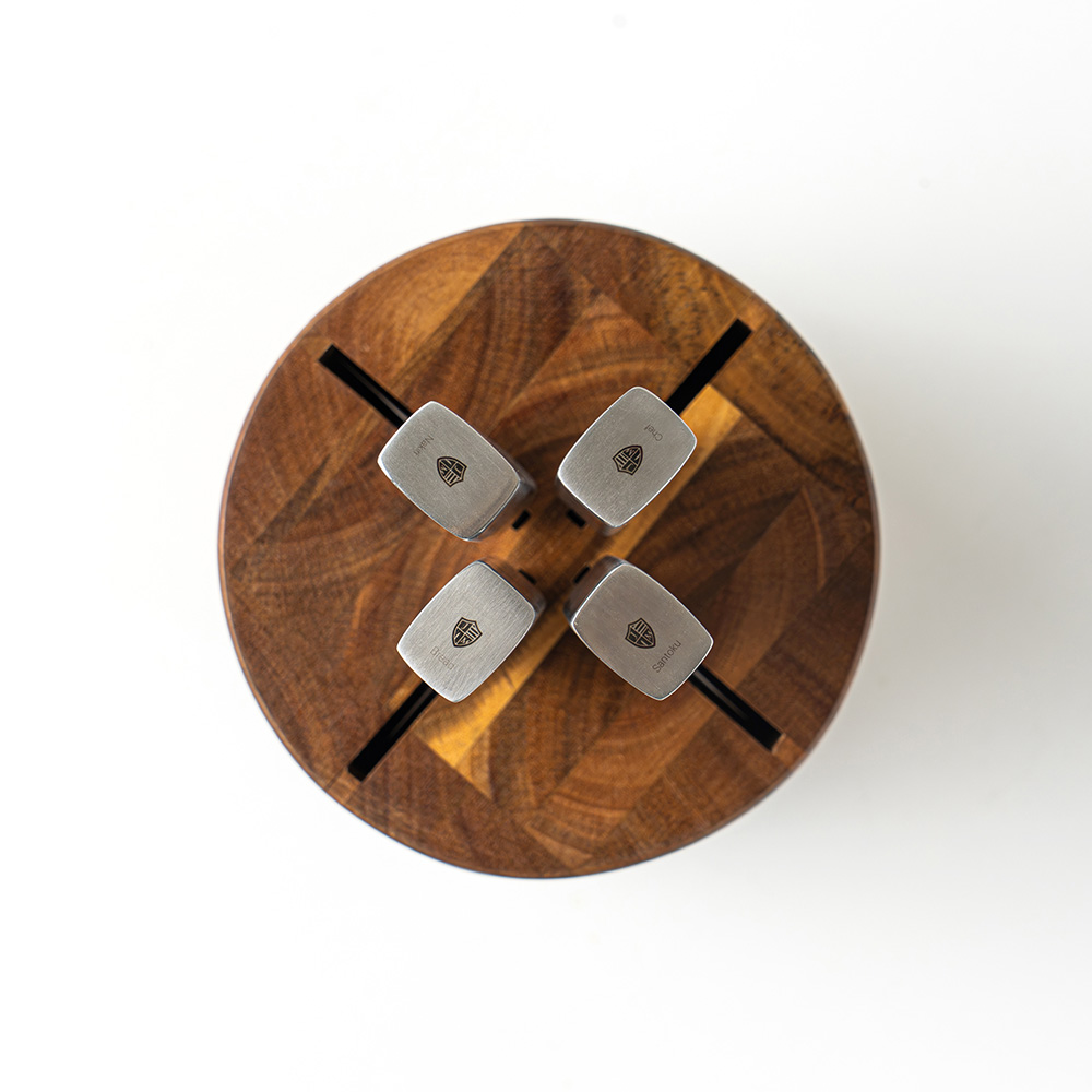 얀뮬러 아카시아 캡슐 칼 꽂이 거치대