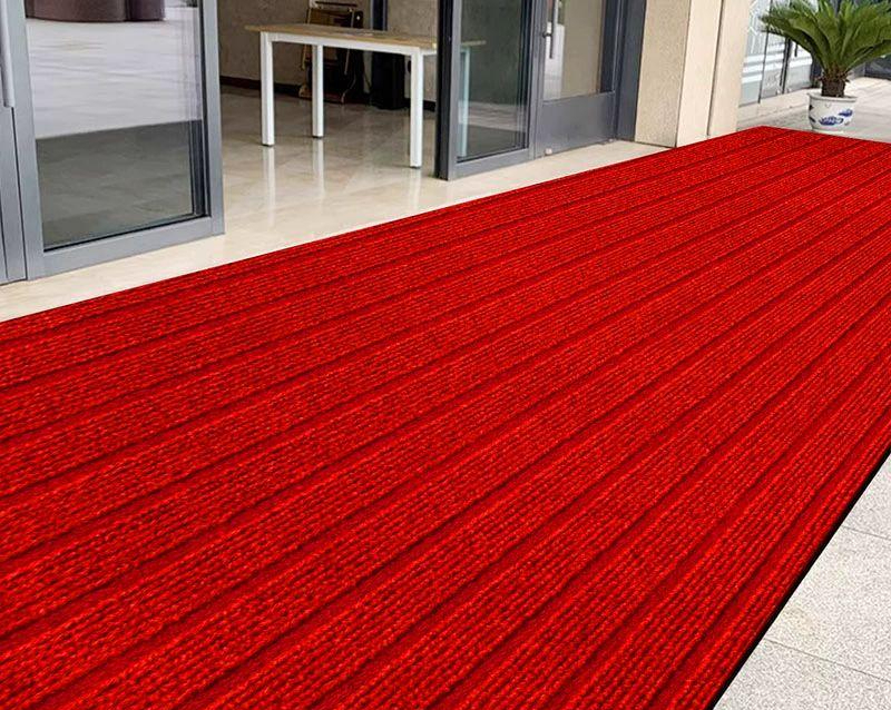 대형 출입구 매트 주방 복도 코일 미끄럼 실외 야외 레드-pvc바닥 7mm 두께 120x200cm - 상품 이미지
