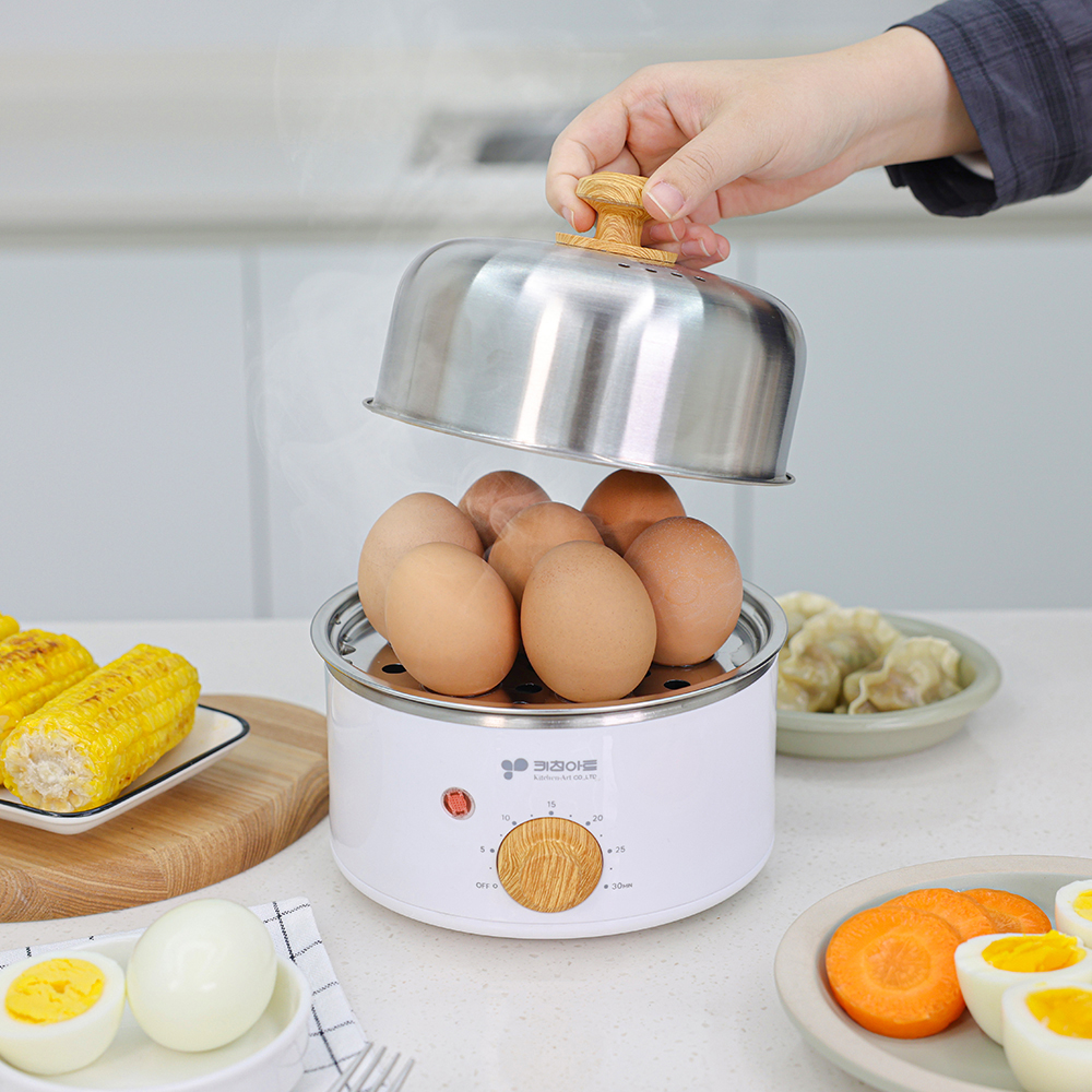 계란찜기 키친아트 올스텐 1단 에그 쿠커 계란 삶는기계