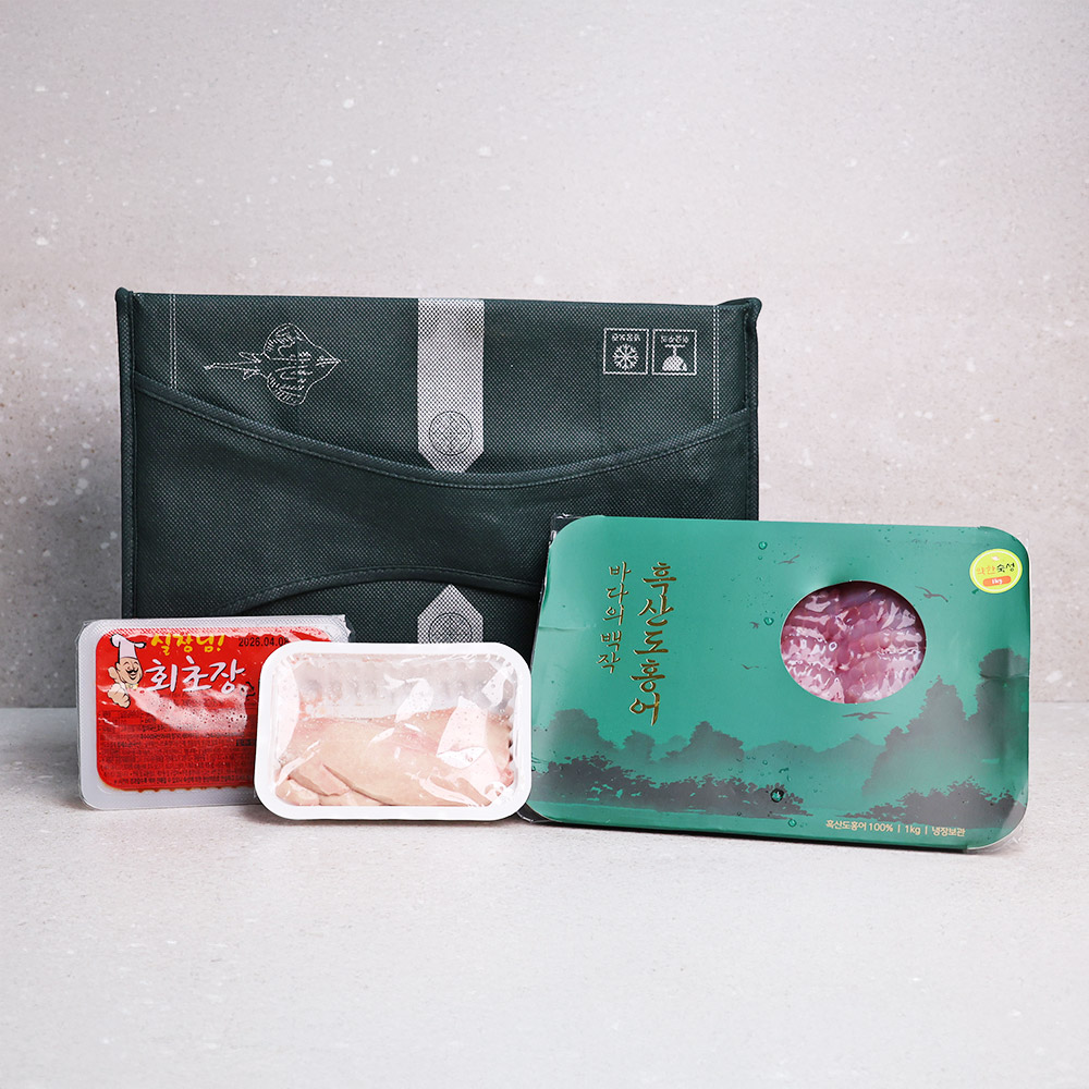 오늘신선 국내산 산지진송 흑산도홍어 삼합 삭힌 홍어 250g 500g 1kg 명절 선물세트 - 상세 이미지 3