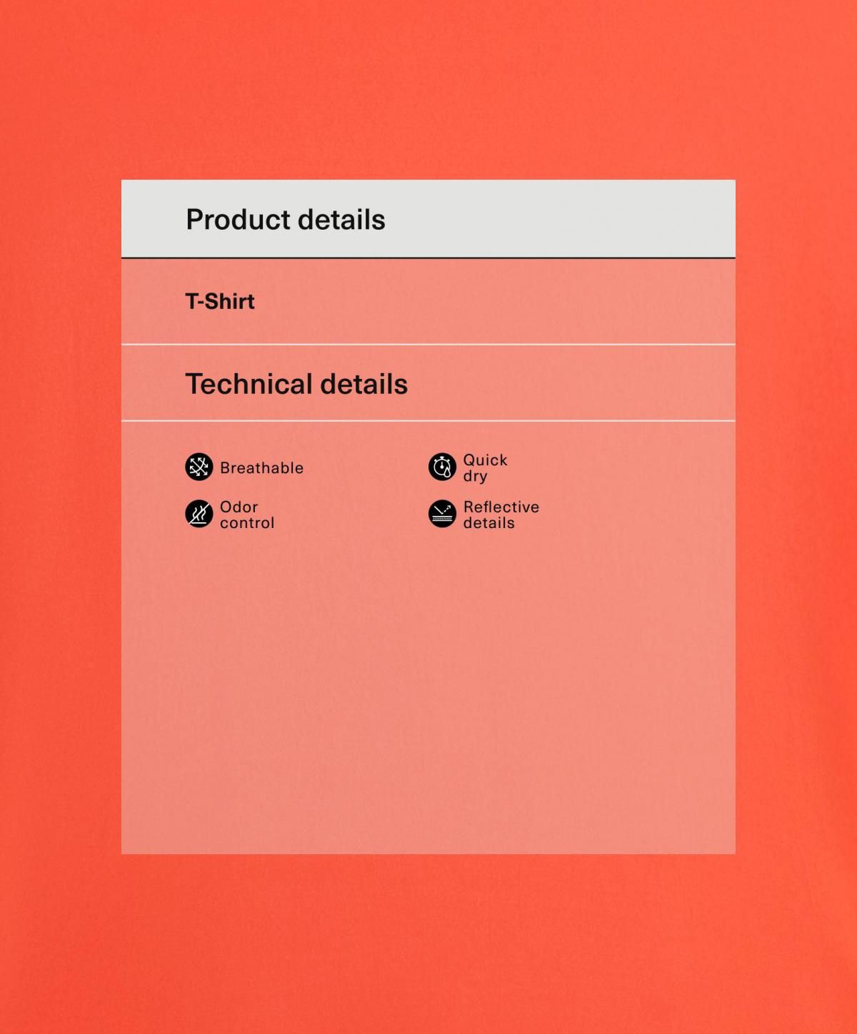 오이쇼 오렌지 테크니컬 기능성 반팔 티셔츠 3120/971 BRIGHTORANGE - 상세 이미지 3