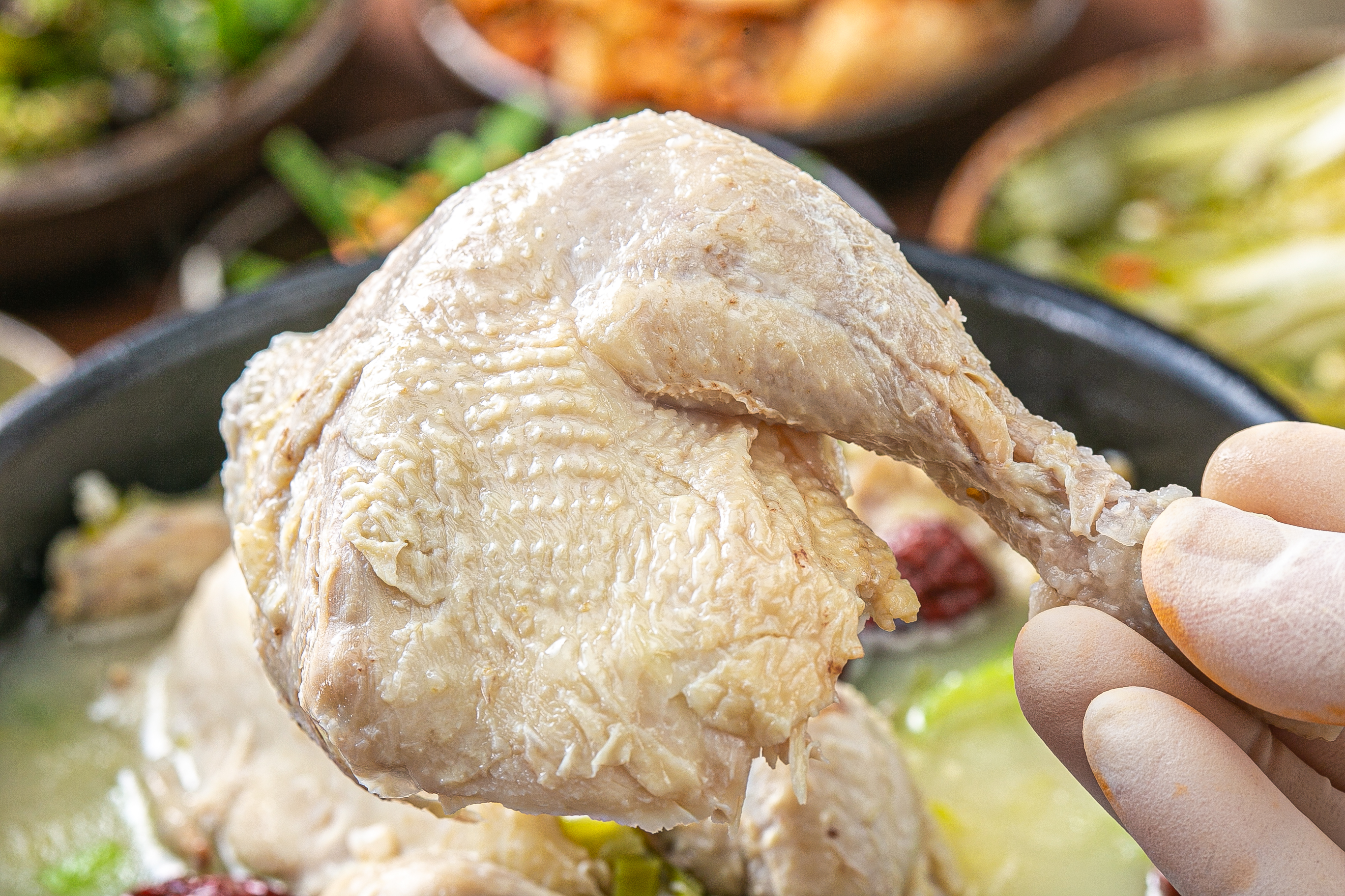 제철밥상 100% 국내산 수제 삼계탕 1.3kg 이미지 6