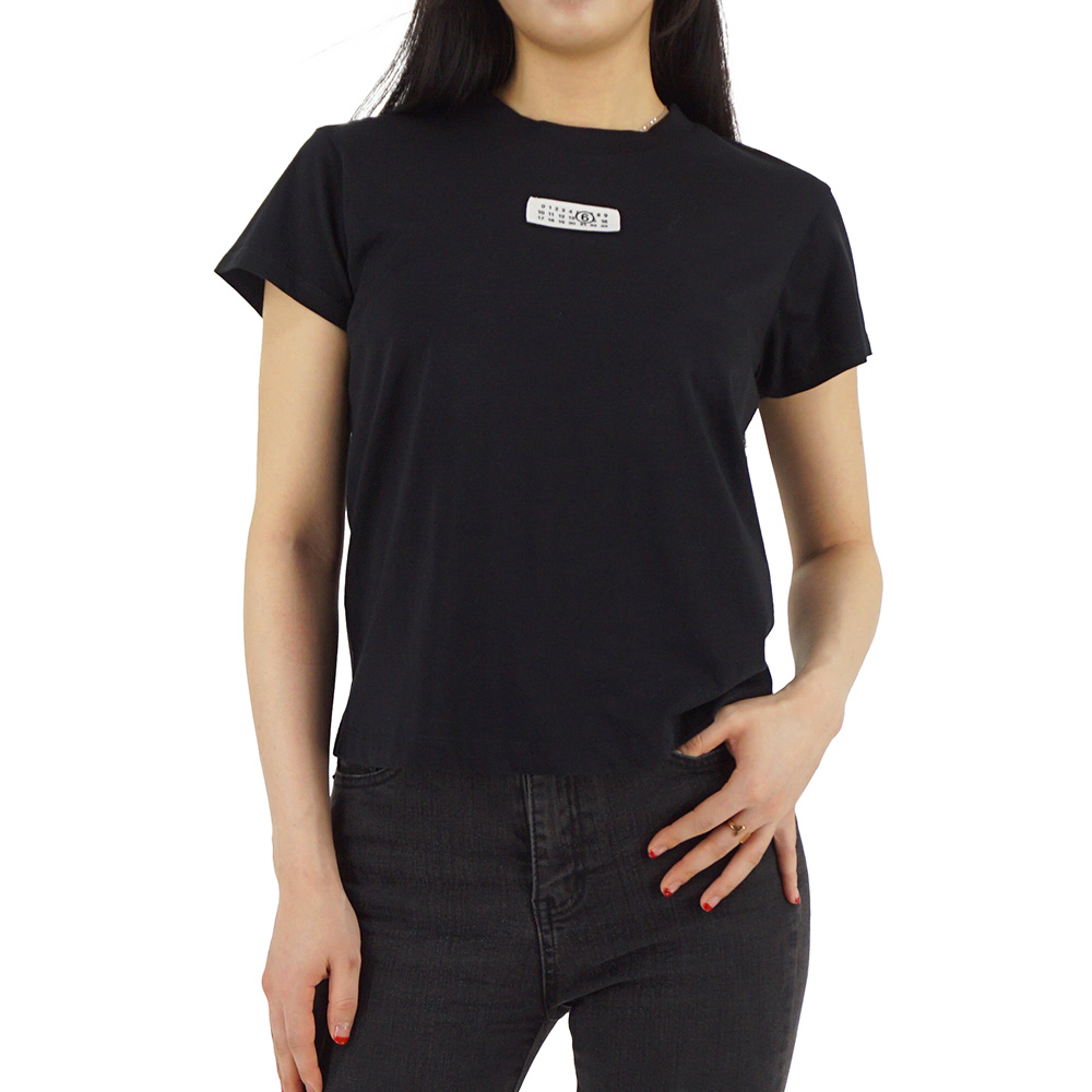 25SS MM6 메종마르지엘라 누메릭 반팔 티셔츠 블랙 S52GC0327S24312 900 - 상품 이미지