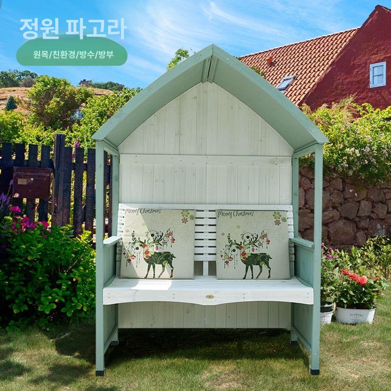 미니 조립식 목조 수납장 통나무 쉼터 오두막 방갈로 A형 1205x760x1700mm - 상세 이미지 2
