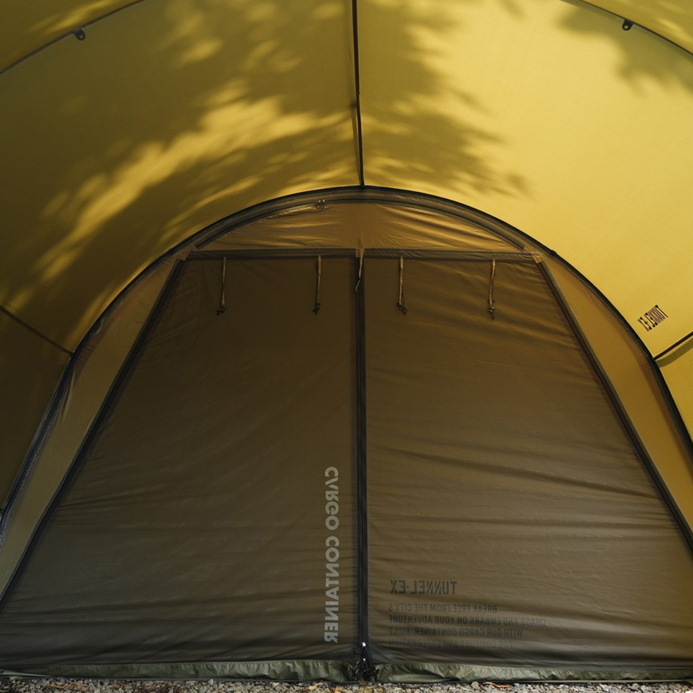 카고컨테이너 터널 EX 텐트 4인용 터널형 돔형 쉘터 DAC 폴 쉐도우블랙