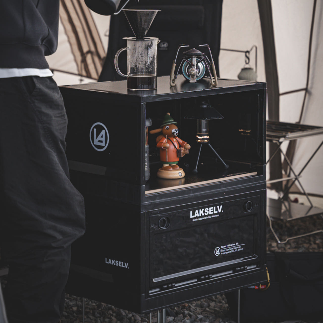 락셀 캠핑박스 캠핑폴딩박스 상판포함