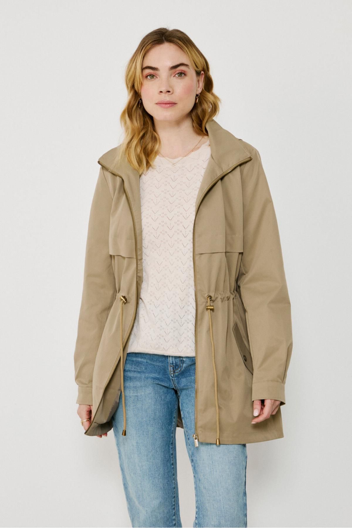 빌라 테크니컬 후드 카키 베이지 파카 6432589 BEIGE - 상세 이미지 4