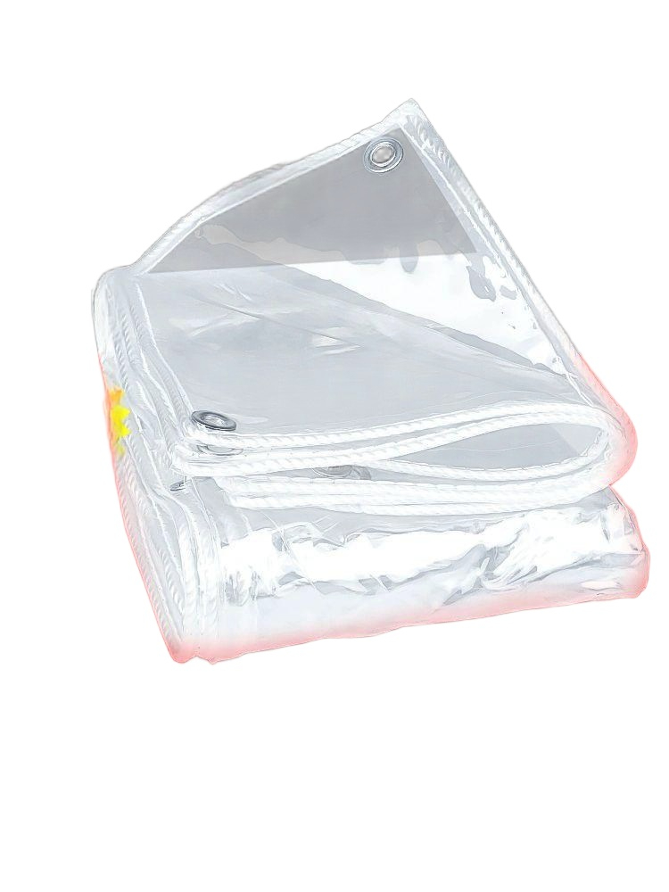 PVC 투명 커튼 베란다 테라스 우풍 야외 업소용 방풍 투명 일반형 사각 고리 포함 끈 포함 2x4m - 상품 이미지