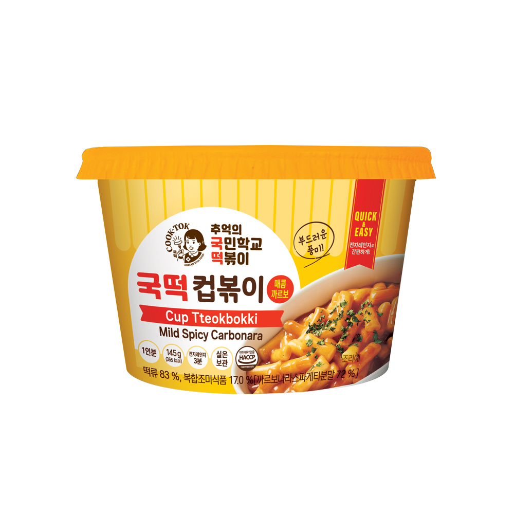 국떡 컵볶이 매콤까르보맛 145g, 1개 - 상세 이미지 2