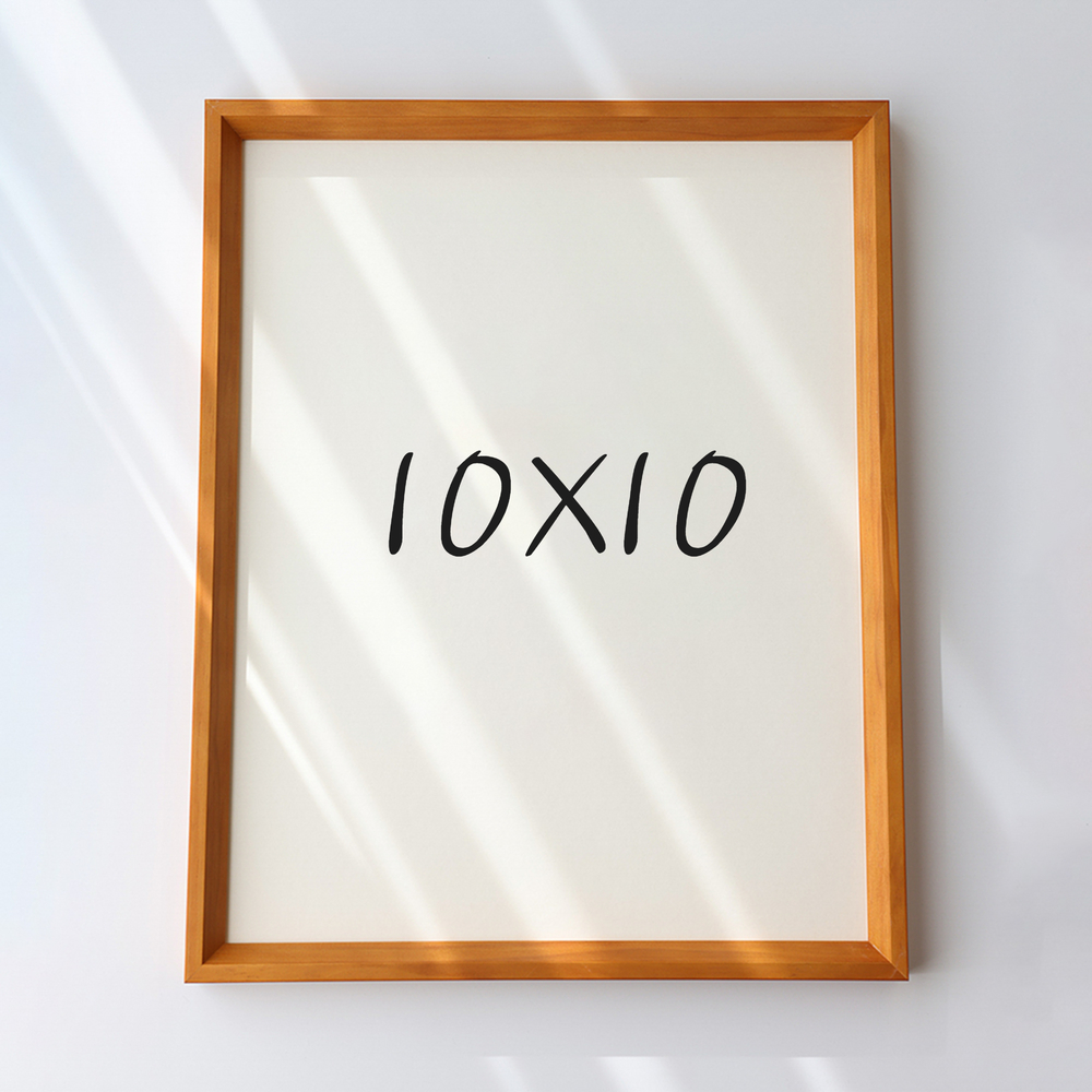 7mm삼각 원목액자 웨딩액자 아크릴 프레임 틀 제작 우드 10x10 254x254mm, 연밤 - 메인 이미지