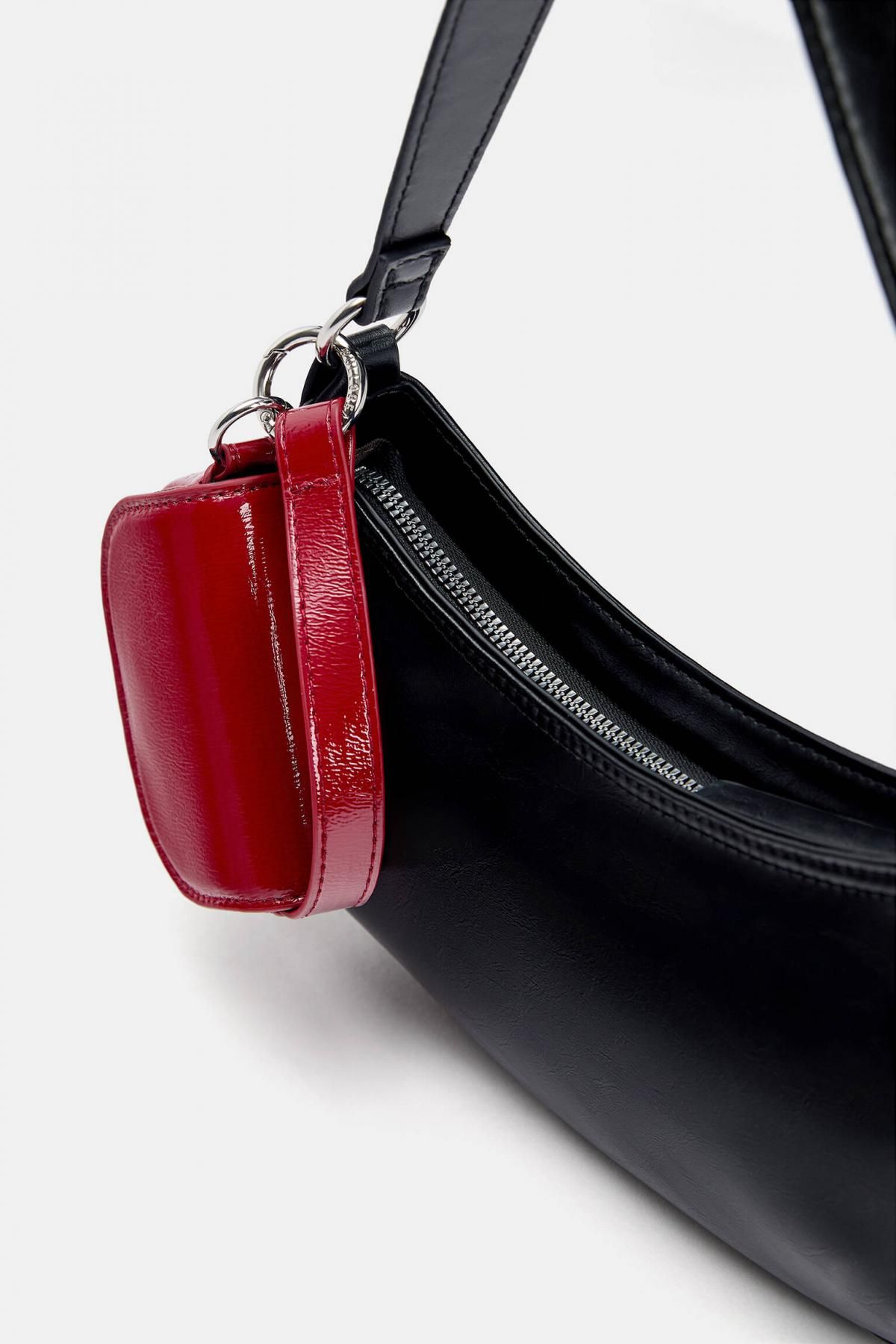 풀앤베어 멀티컬러 미니백 참 키링 지갑 4153/640 RED - 상세 이미지 5