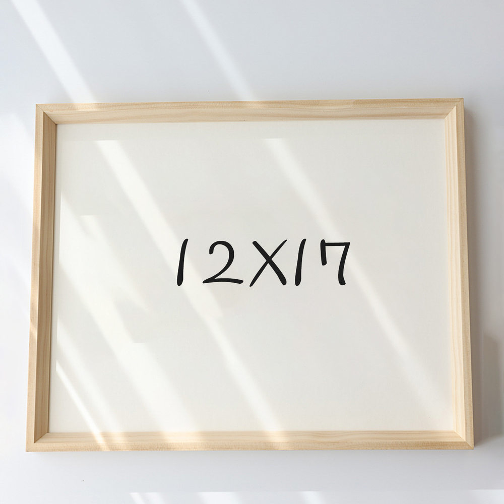 7mm삼각 원목액자 웨딩액자 아크릴 프레임 틀 제작 우드 12x17 304x431mm, 내츄럴 - 메인 이미지