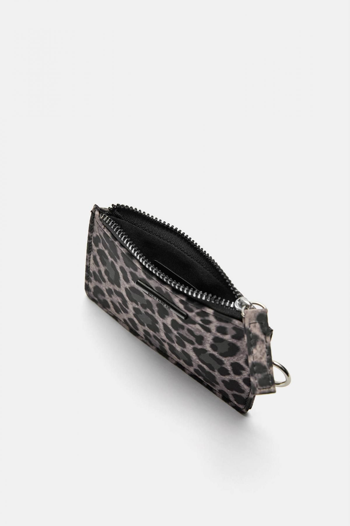 풀앤베어 애니멀프린트 나일론 카드지갑 4172/640 LEOPARD - 상세 이미지 3