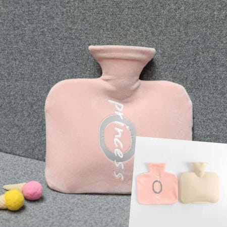 EASYRICH협력사 포근한잡화점 핑크 레터링 800ml 보온물주머니 온찜질 보온물주머니미니 생리통 핫팩