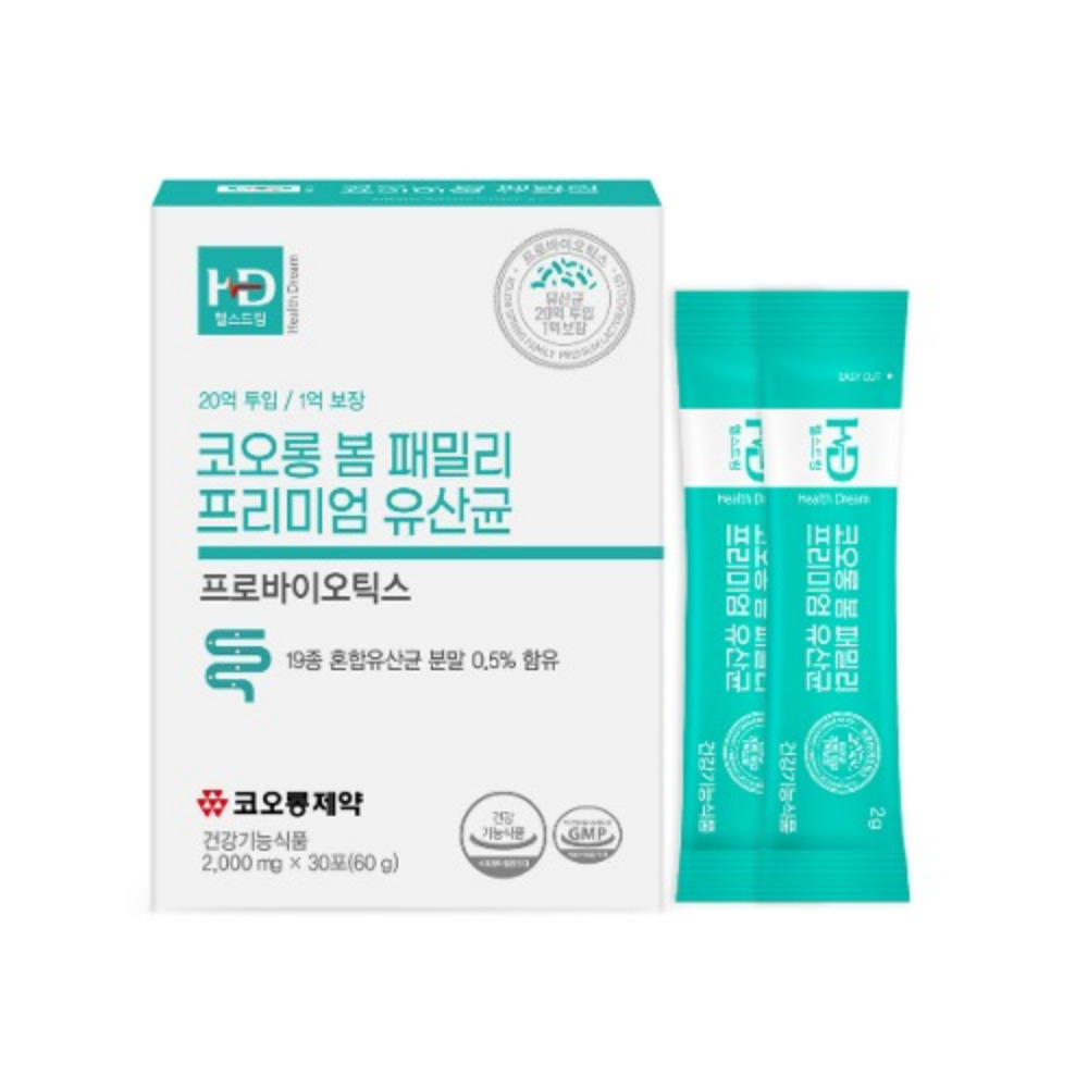 코오롱제약 코오롱 봄패밀리 프리미엄 유산균 다이렉트 20억 피부면역 30포, 2개 - 상세 이미지 5