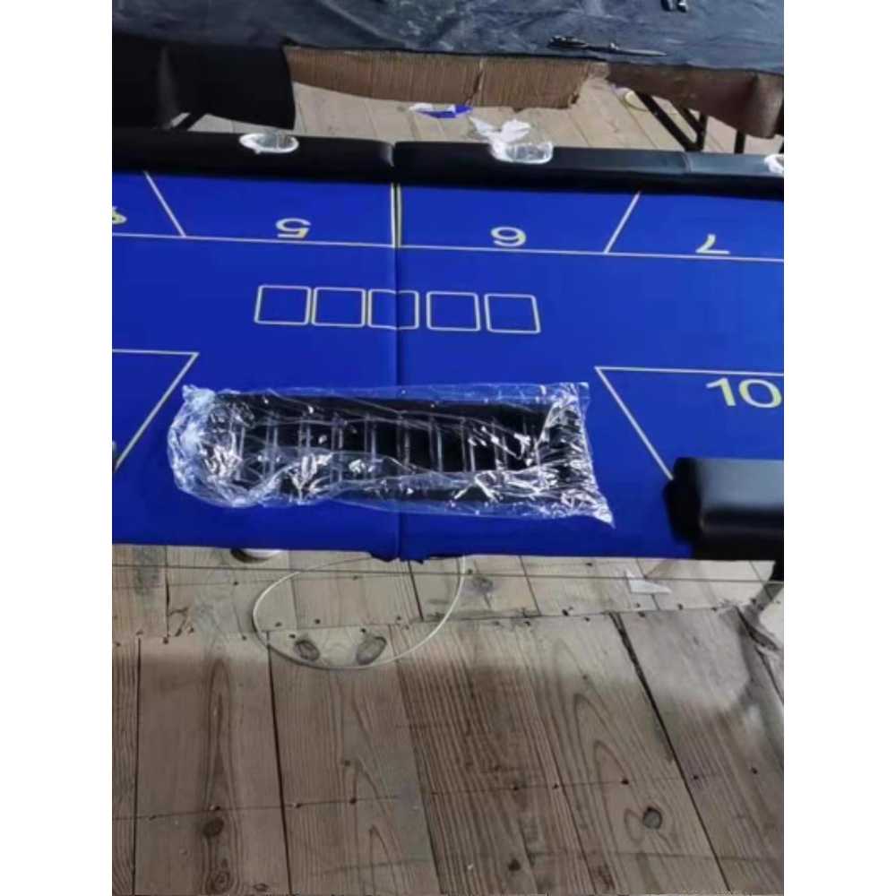 접이식 홀덤 테이블 폴딩형 카드 게임용 휴대 간편 블랙 213x106CM - 상세 이미지 3