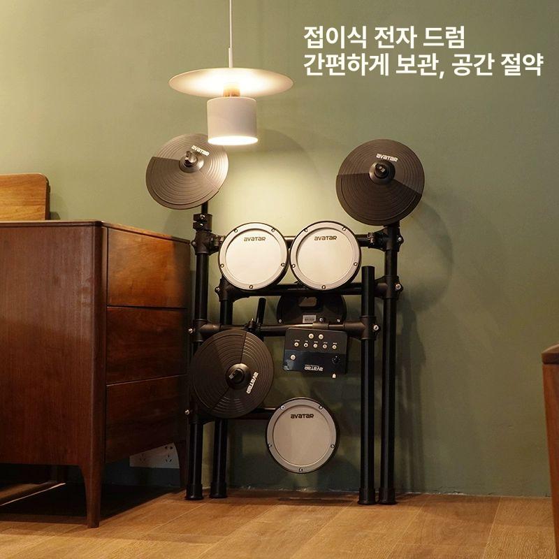 솔비에 전자드럼초보자용 연습용 악기 가정용 사운드 5개 드럼 3개 심벌즈 SD61-5 - 상세 이미지 2
