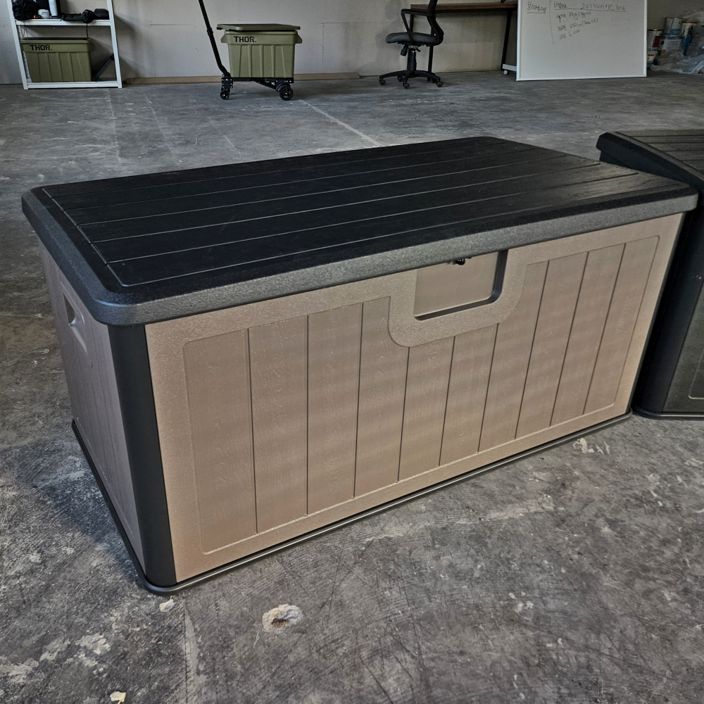 탄탄집 야외 데크박스 대용량 방수 수납함 택배 보관함 (블랙/화이트/브라운)