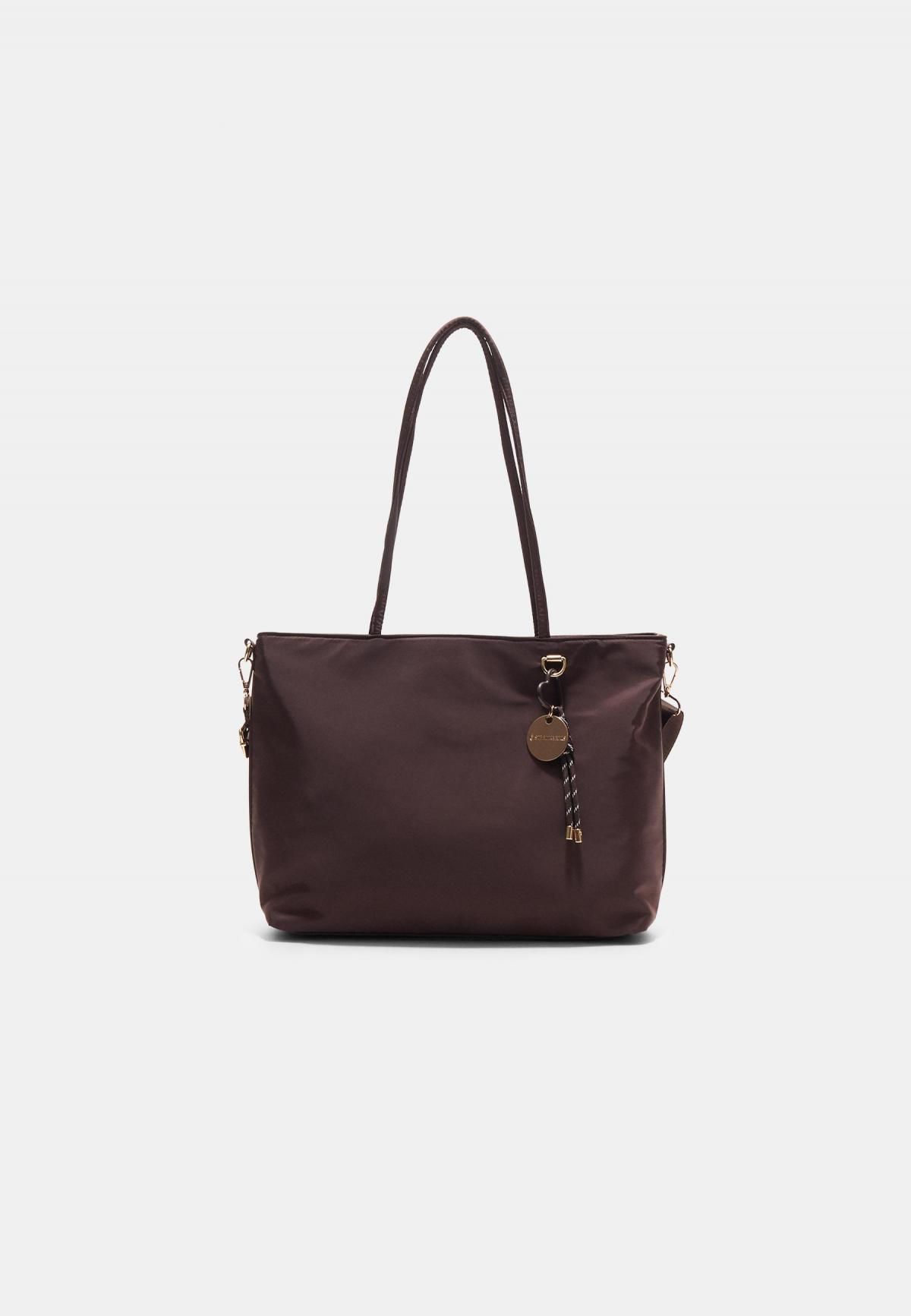 스트라디바리우스 베이직 쇼퍼백 패브릭 참장식 브라운 3622/911 BROWN - 메인 이미지