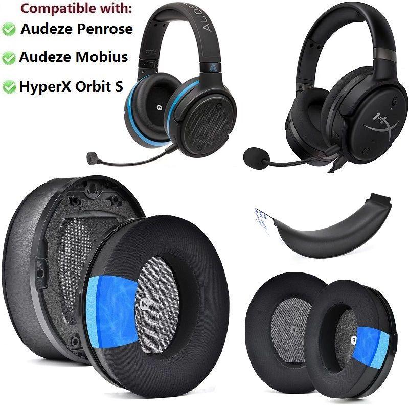 3029602 이어캡 Audeze 펜로즈/펜로즈 헤드밴드 커버 3D 블랙 젤 이어커버 1쌍 Penrose Mobius 모비우스 - 상세 이미지 2