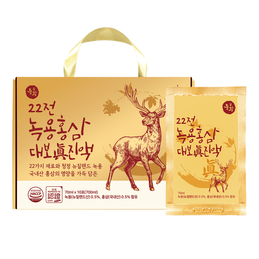 동광 녹용홍삼대보 진액 100ml, 10개 - 상품 이미지