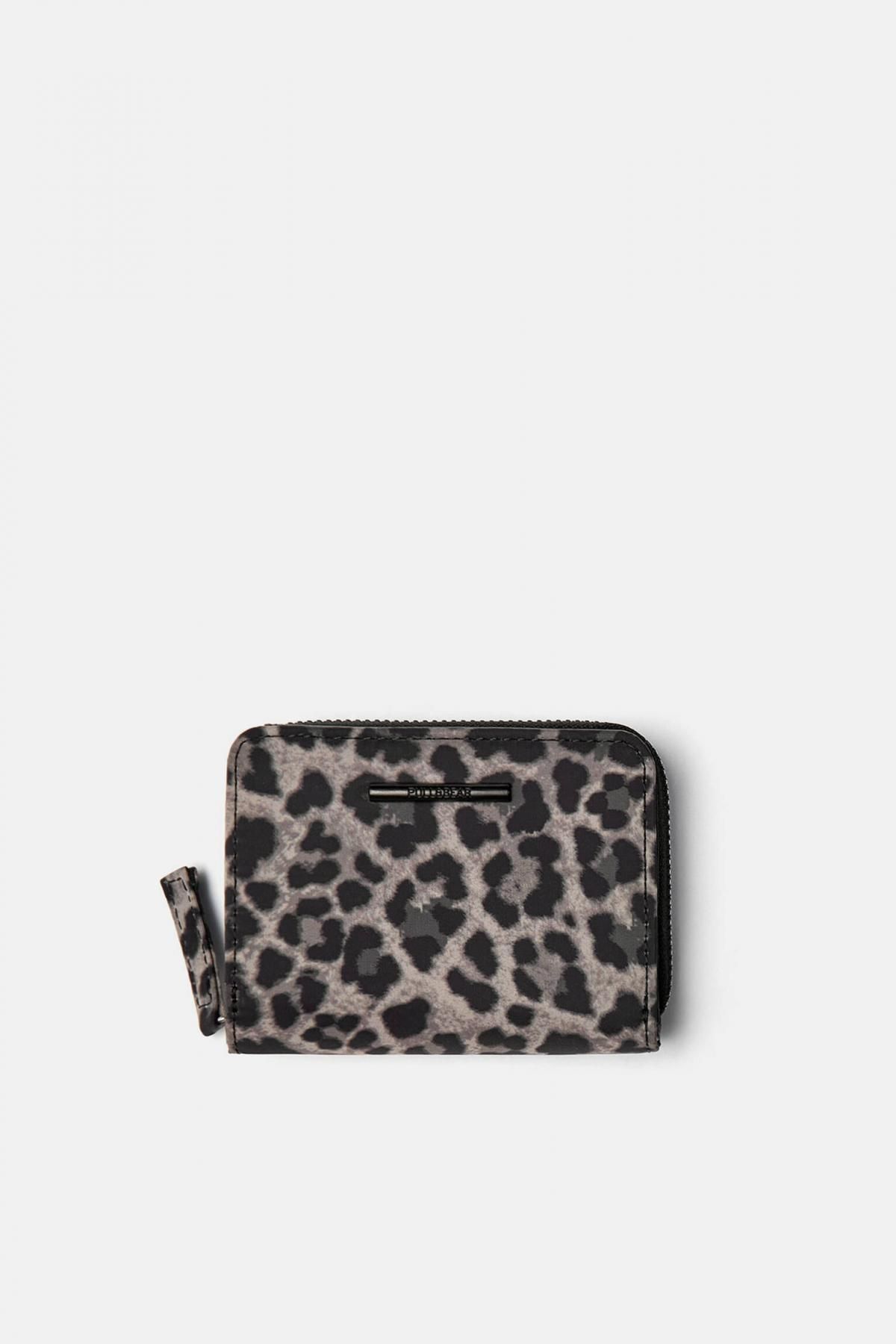 풀앤베어 애니멀프린트 나일론 레오파드 미니 지갑 4171/640 LEOPARD - 상품 이미지