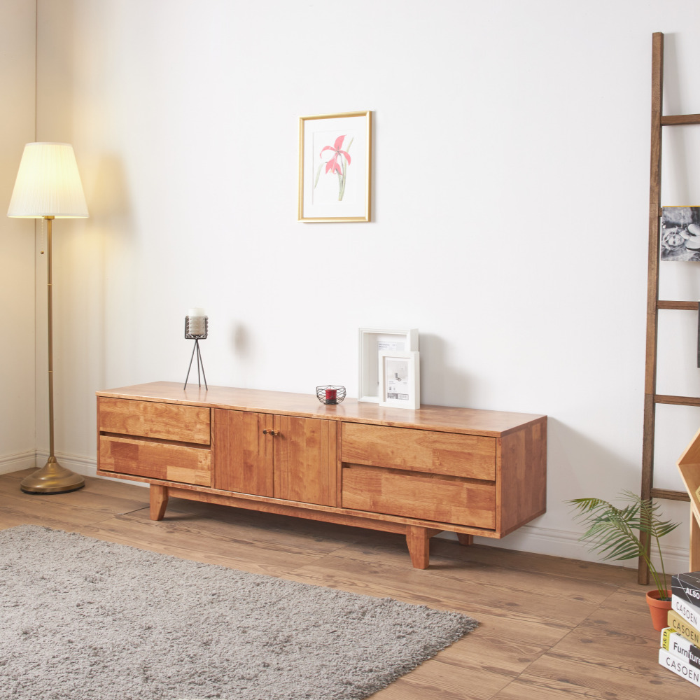 카본 1800 75인치 85인치 티비장 북유럽원목거실장 tv다이서랍장