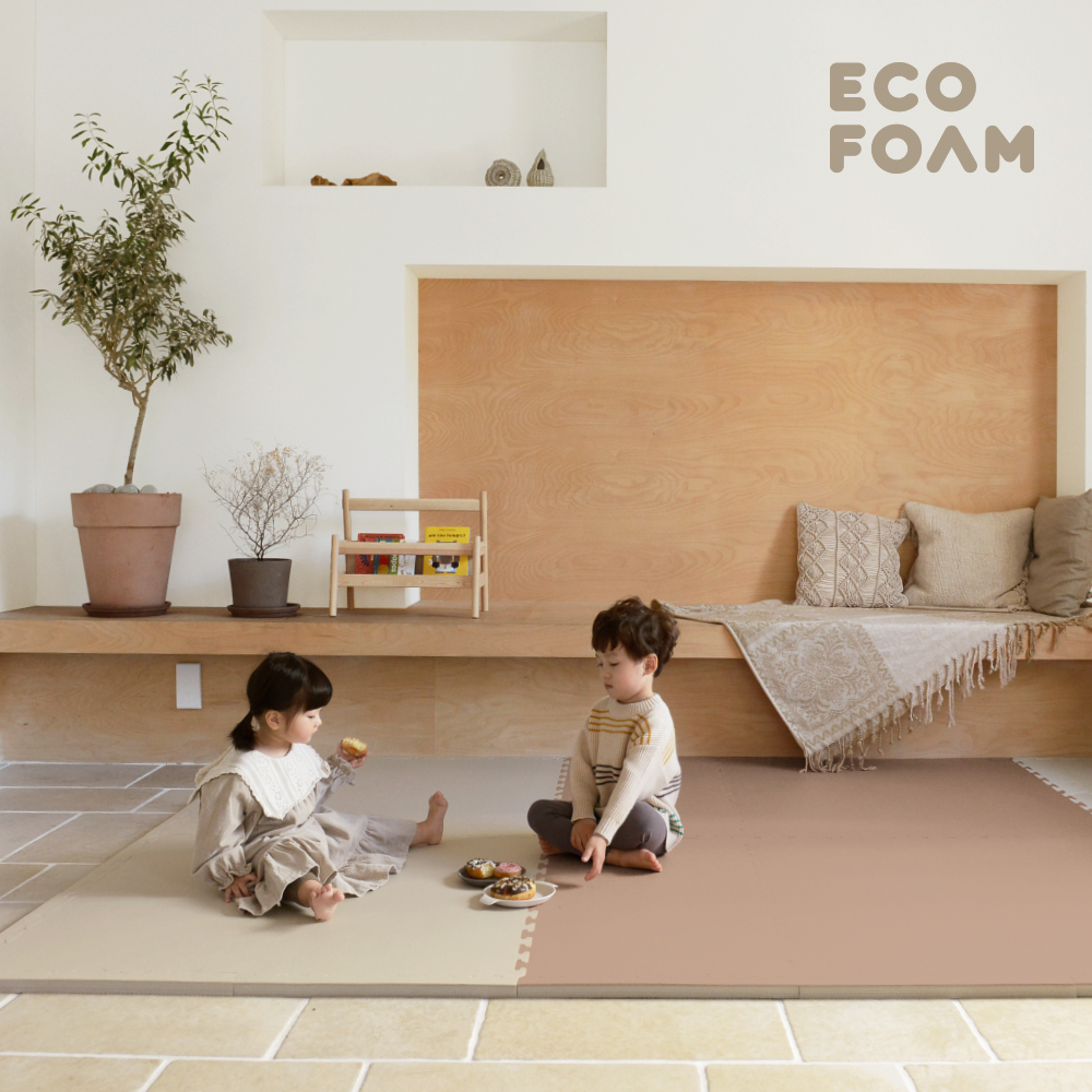 에코폼 층간소음매트 아기 유아 시공 놀이방 퍼즐 오리지널 맘편한 100x100x2.5cm
