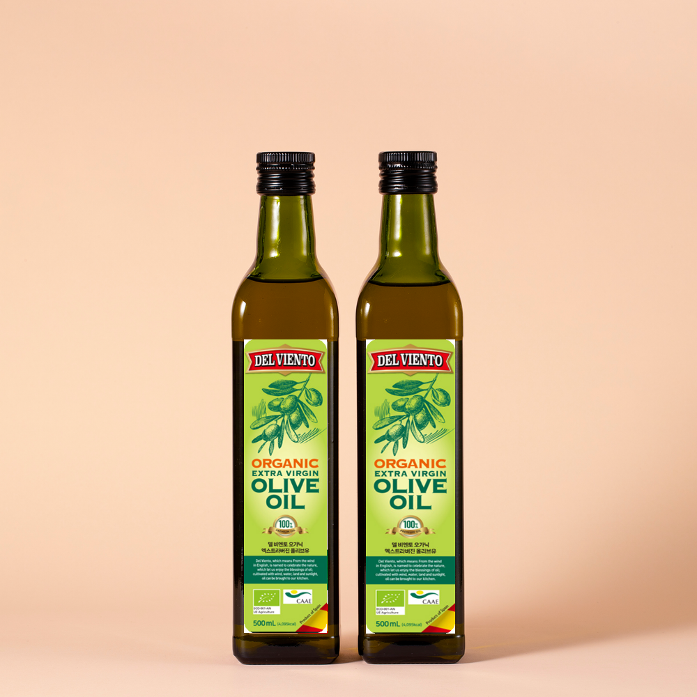 델비엔토 유기농 오가닉 엑스트라버진 올리브유 스페인산 500ml, 6개 - 상세 이미지 3