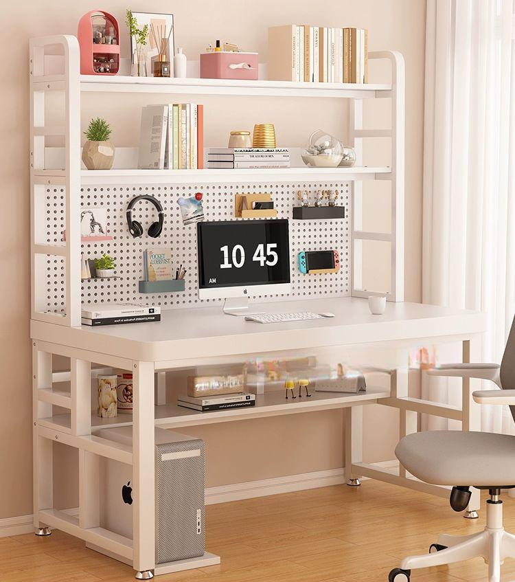 책상 데스크 학생 서재 조립 선반 서랍 넓은 접이식 E0급 테이블 30mm 별빛 20개 A 130x60x178cm - 상품 이미지