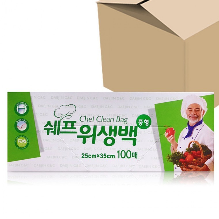 일회용 100매 쉐프위생팩 - 메인 이미지