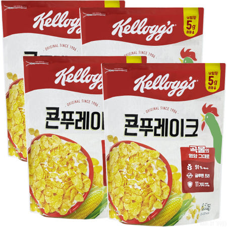 켈로그 콘푸레이크 1200g 4개