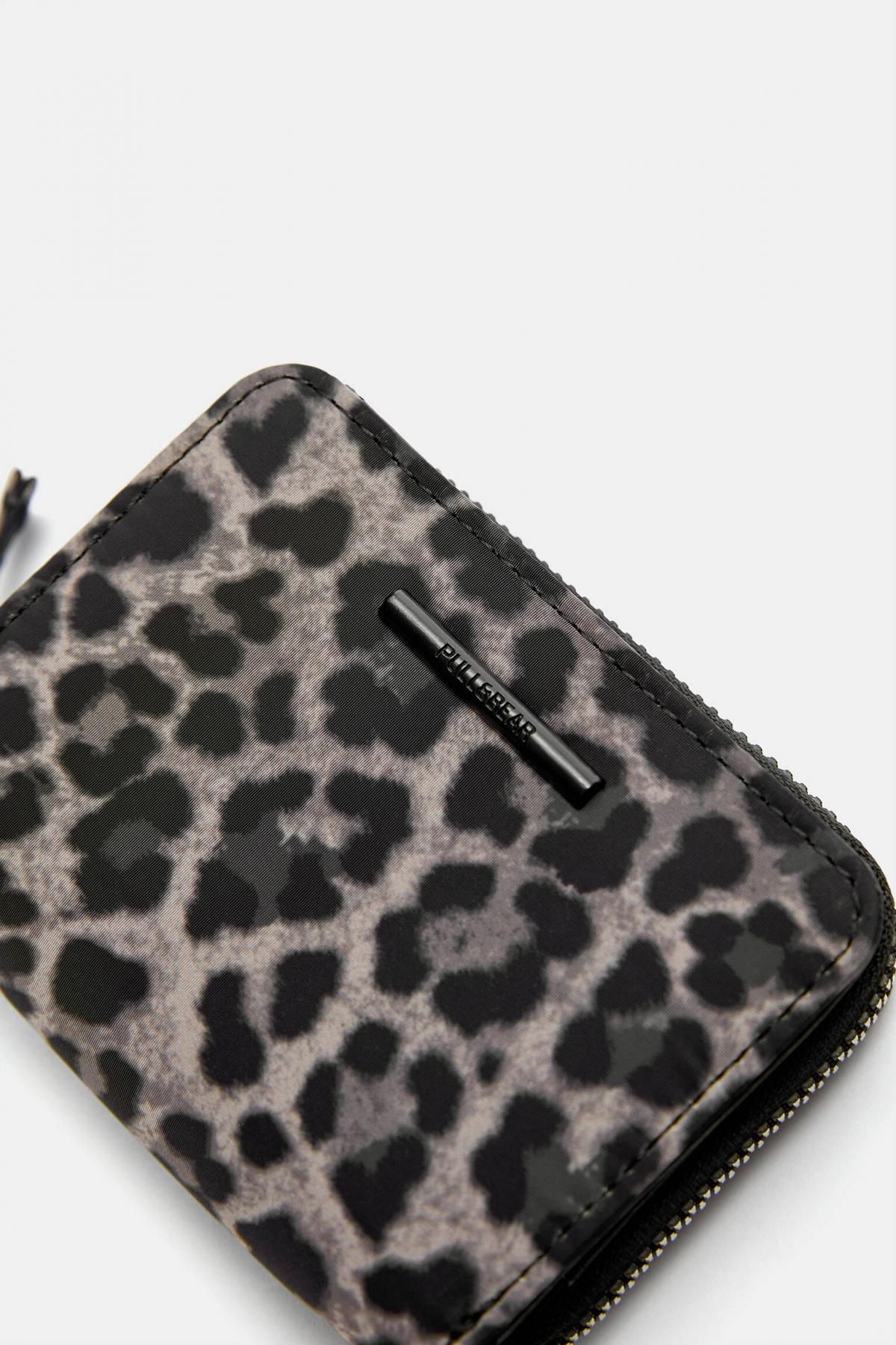풀앤베어 애니멀프린트 나일론 레오파드 미니 지갑 4171/640 LEOPARD - 상세 이미지 4