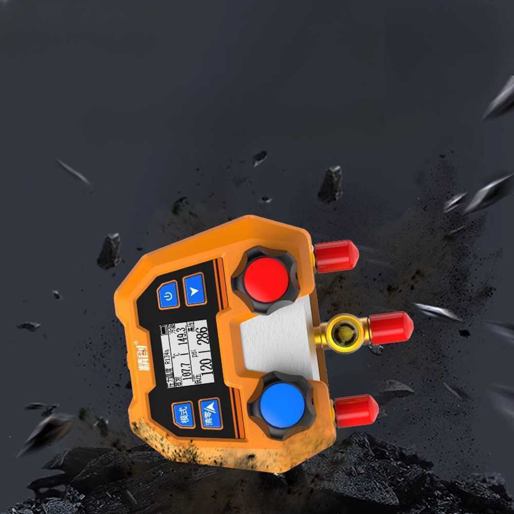 에어컨 압력 측정기 매니폴드 게이지 냉매 점검 도구 DMG-2SE (600psi) - 상세 이미지 2