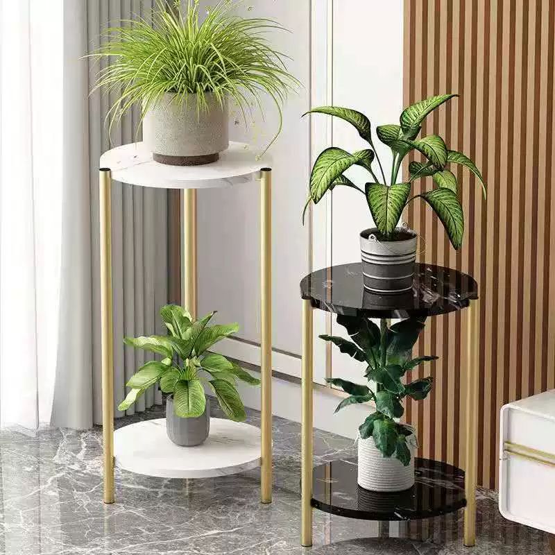 북유럽 선반 럭셔리 철제 주방 수납 책장 대리석 화이트 텍스쳐+골드 60cm 30cm - 상세 이미지 2