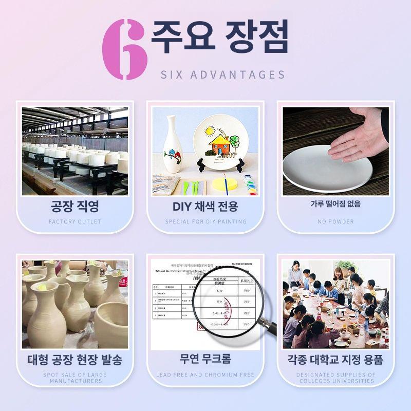 도자기금형 수제 석고몰드 공방 도예용품 꽃병 화병 도예 화이트 No.1 - 상세 이미지 4