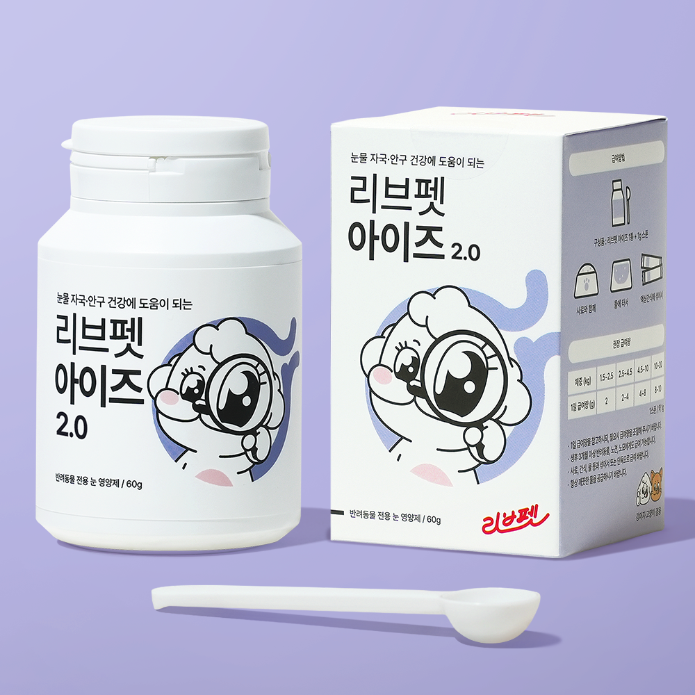 리브펫 아이즈 고양이 강아지 눈 눈물 영양제 60g, 1개