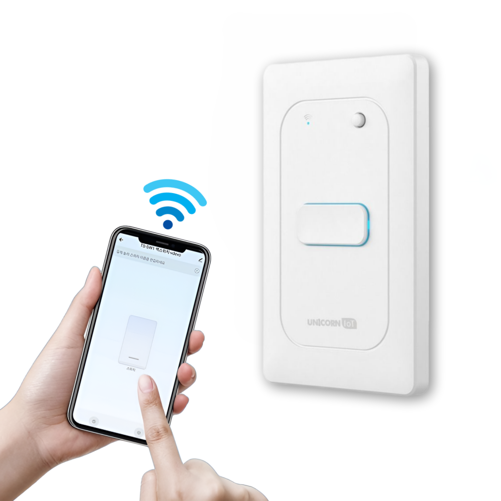 스마트공간 IoT 스마트스위치 - 와이파이 조명 전기 원격제어 자동불끄기 전등스위치 1구