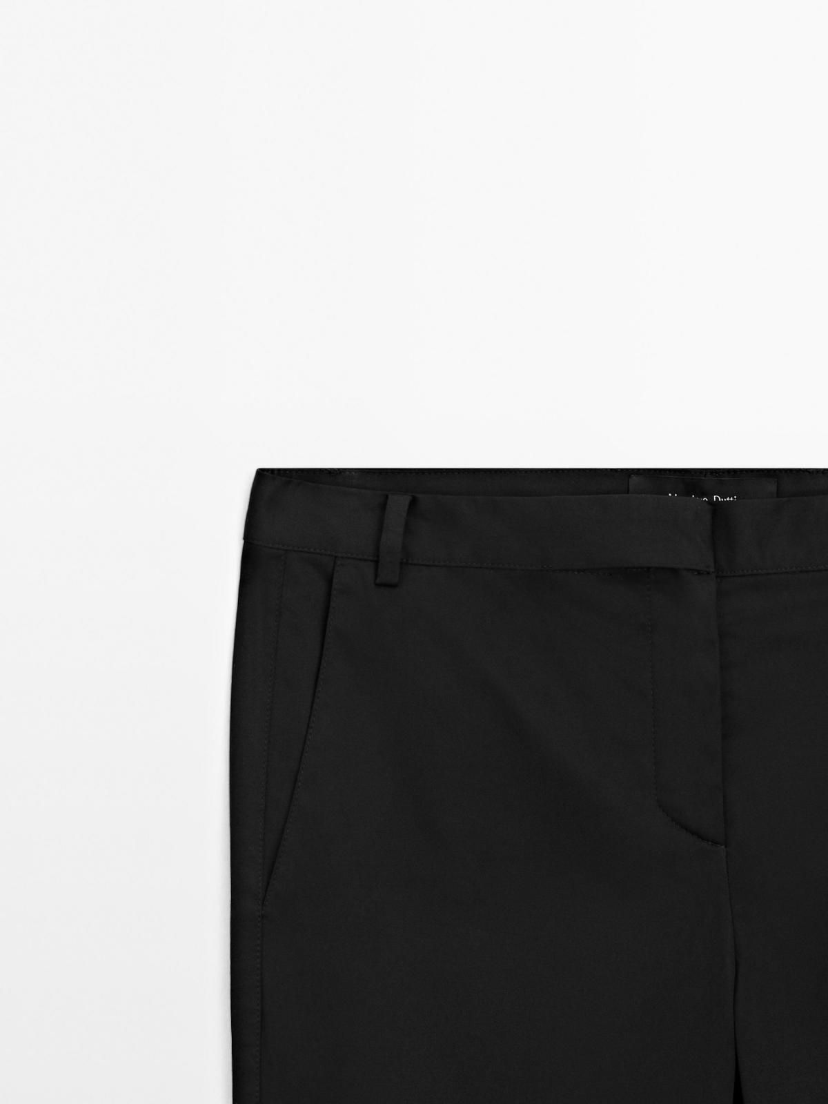 마시모두띠 새틴 플레어핏 부츠컷 팬츠 5026/526 BLACK - 상세 이미지 2