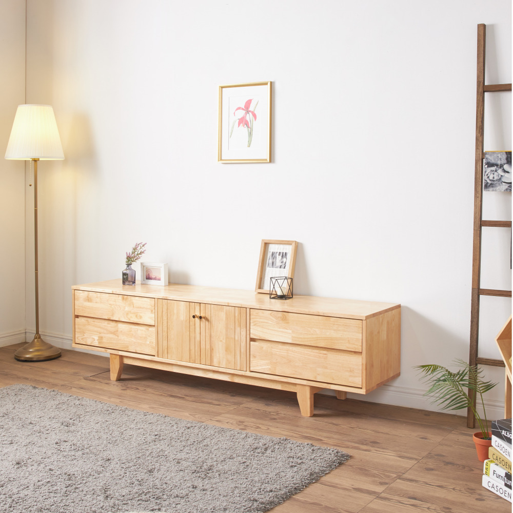 카본 1800 75인치 85인치 티비장 북유럽원목거실장 tv다이서랍장