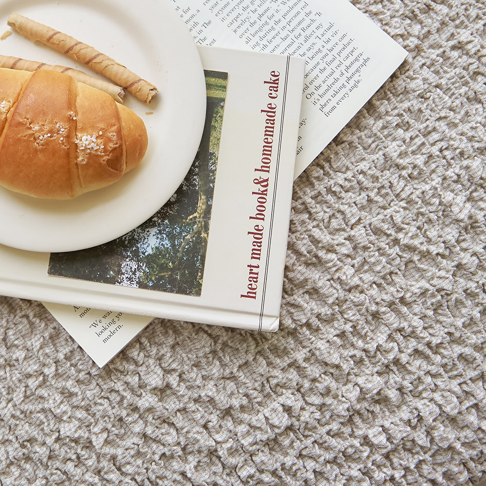 올핏 사이즈 고민NO 고탄력 만능 스판 쇼파커버 덮개 카우치 겨울 아이보리 1 2인용