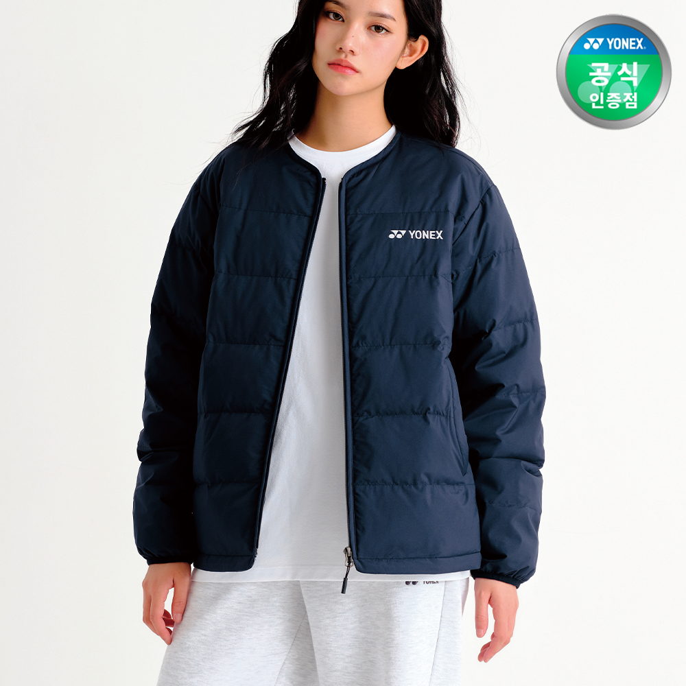 요넥스 253JP001U 배드민턴 슬림패딩 남녀공용 데일리웨어 다크네이비 - 상품 이미지
