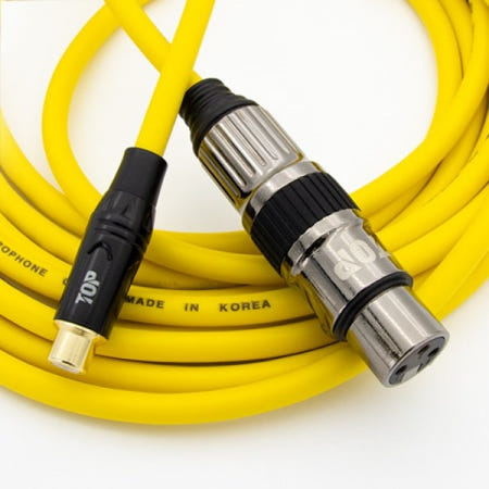 탑라인에이치디 탑라인에이치디 HDTOP RCA to XLR FF 옐로우 케이블 (1m, HT-TP2584)