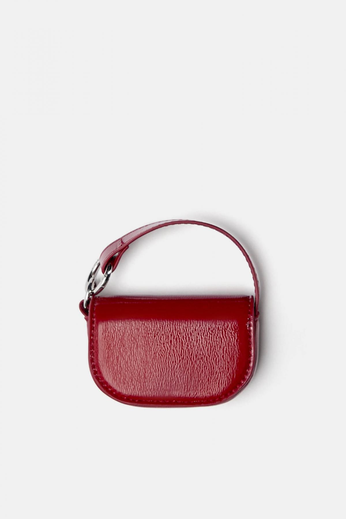 풀앤베어 멀티컬러 미니백 참 키링 지갑 4153/640 RED - 상품 이미지