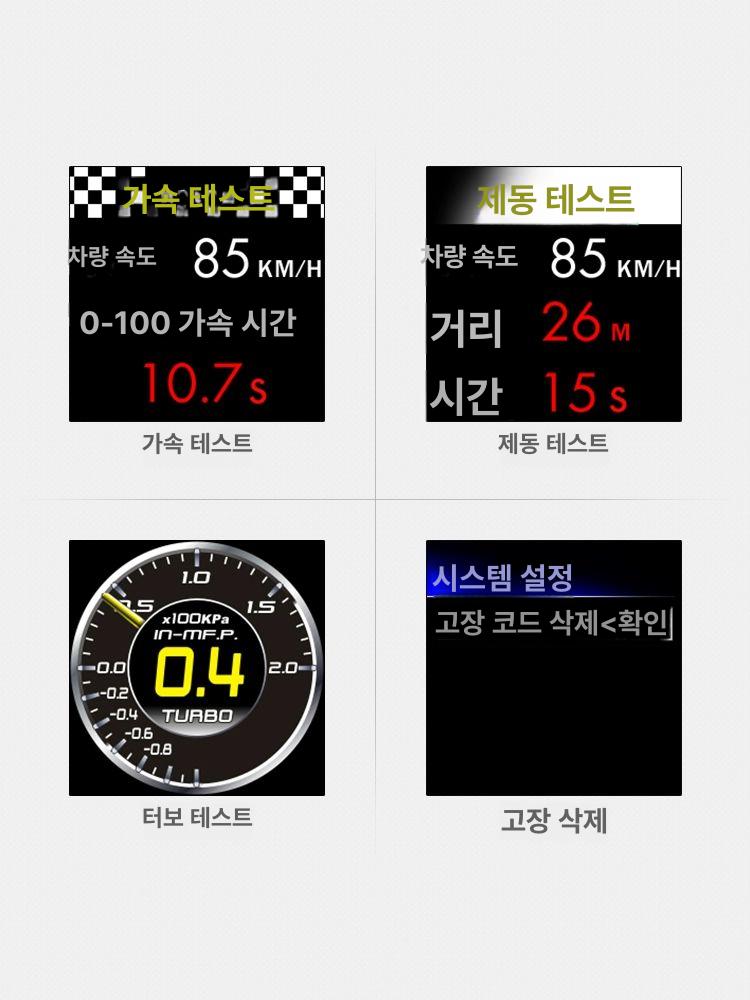 다기능 HUD 가제트 차량용 obd2 압력 액세서리 헤드업디스플레이 M3 A401 심플렉스 싱글모델 OBD A401 간체 단모드 OBD - 상세 이미지 3