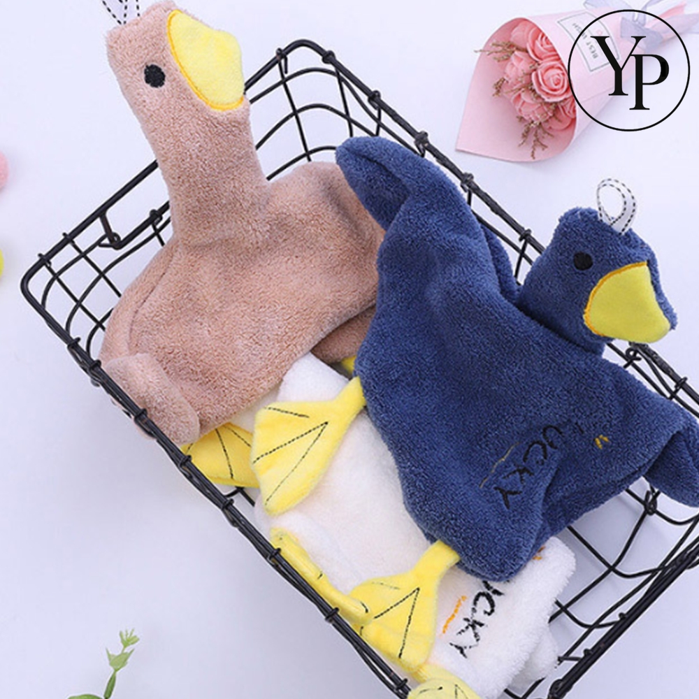 고리형 오리 핸드 타올 주방 수건 캐릭터 키친 행주 빨아쓰는 손타올
